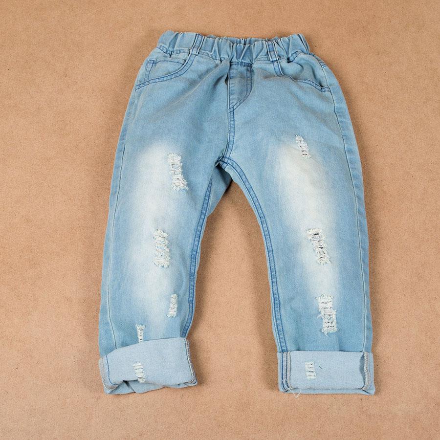 Distressed jeans