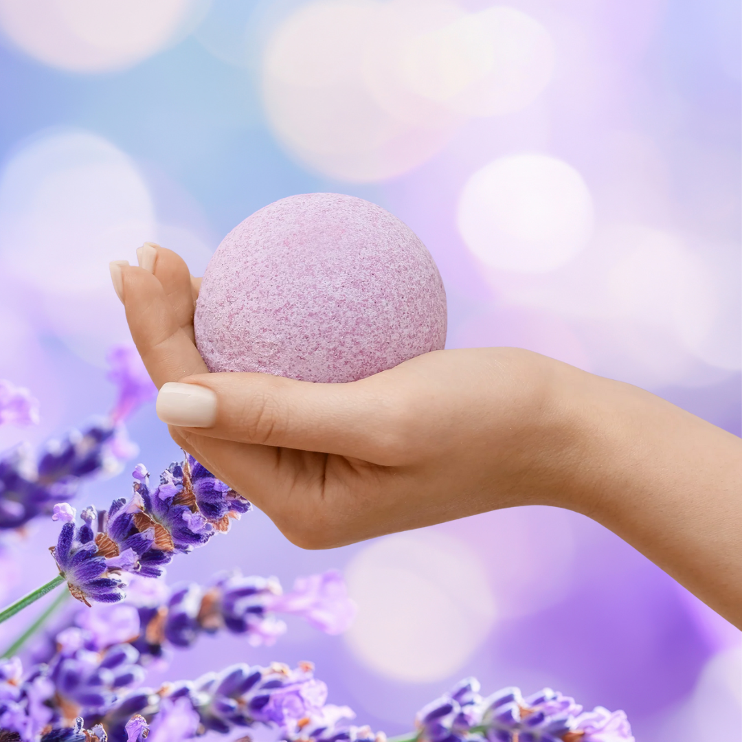 all natural lavender bath bomb